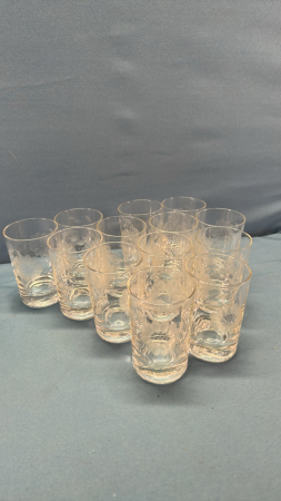 (14) Cornflower 3.5" Juice Glasses