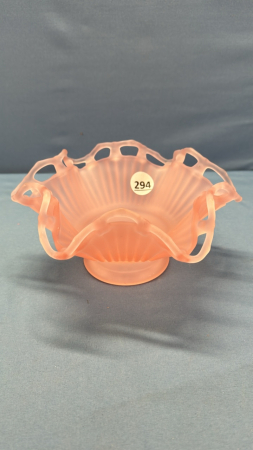 8" Pink Frosted Bowl