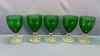 Green/Clear Glassware Lot - 7