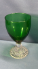 Green/Clear Glassware Lot - 8