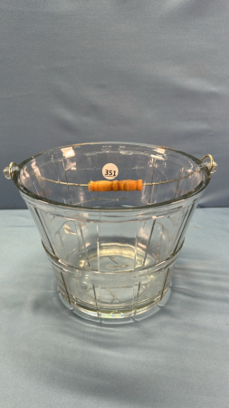 Glass Pail Style Ice Bucket