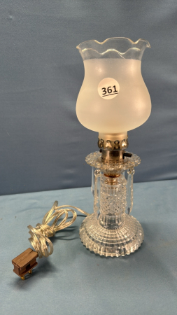 Electrified 12" High Lamp with 4 Prisims