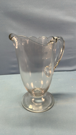 Clear Glass 8" Tall Water Pitcher