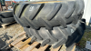 Pair of Goodrich 12.4-24 Tires on 8 Bolt Rims - 2