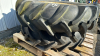 Pair of Goodrich 12.4-24 Tires on 8 Bolt Rims - 4