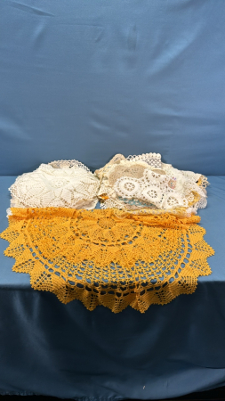 Large Quantity of Fancy Work & Doilies