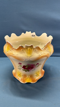 Flower Decorated 8" Jardinere