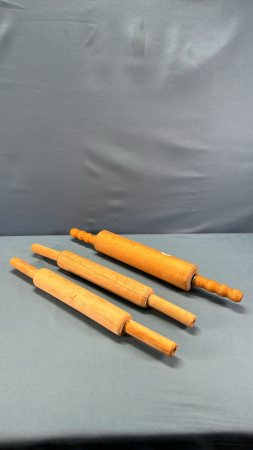 (3) 16" Wooden Rolling Pins