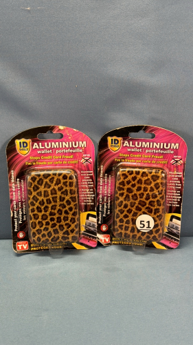Pair of Aluminum Credit Card Shields