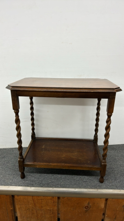 Oak Table with Barley Twist Legs