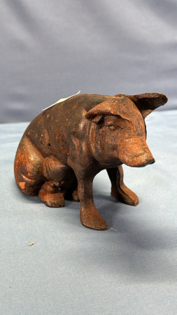 Repro Cast Iron Piggy Bank