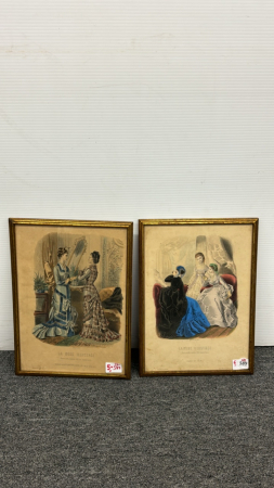 Pair of "La Mode Illustrée" Prints