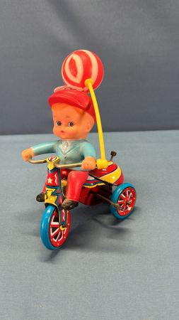 Tin & Plastic Boy on Tricycle