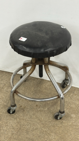 20" Tall Swivel Stool On Castors