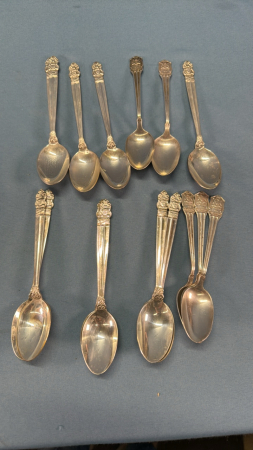 (17) Sterling 4-H Spoons