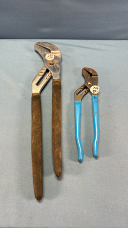 2 Pair of Water Pump Pliers