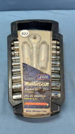 Mastercraft 21 PC 3/8"Drive SAE/Metric Socket Set