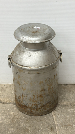 Painted Milk Can with Lid