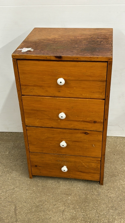 Wooden 4 Drawer Cabinet