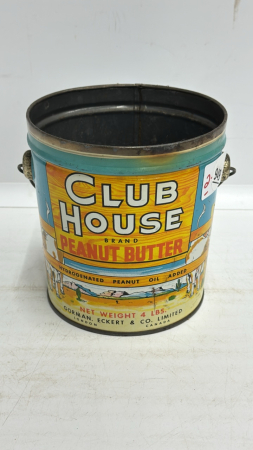 Club House Peanut Butter 4 lb Tin