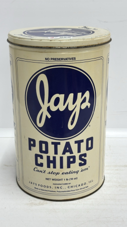 Jays Potato Chips 1lb Tin