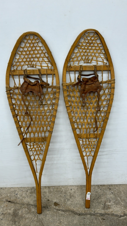 Pair of Wooden Snow Shoes