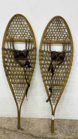 Pair of Wooden Snow Shoes