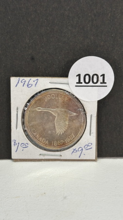 1967 Canadian One Dollar Coin