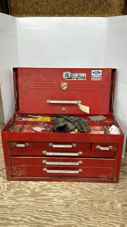 6 Drawer Beach Tool Box with Qty of Tools