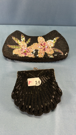 (2) Beaded Ladies Purses