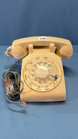 Ivory Rotary Dial Phone