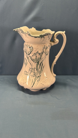 Semi Porcelain 12" High Chamber Pitcher