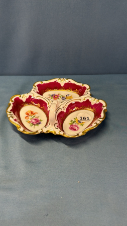 German 7" Wide Divided Candy Dish