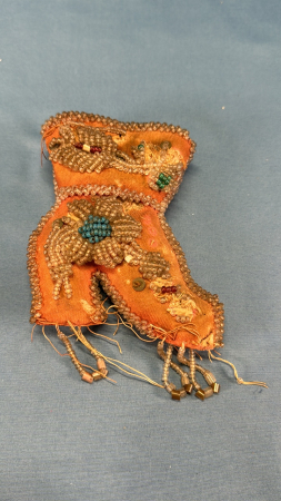 Vintage Beaded Boot Shaped Pin Cushion