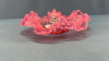 Pink Opalescent Hobnail 6" Dish - 2