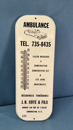 Tin 16" Long Ambulance Theromometer