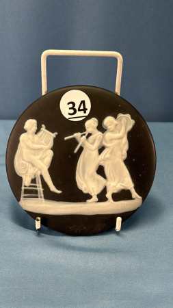 Limoge Black & White 5" Trivet