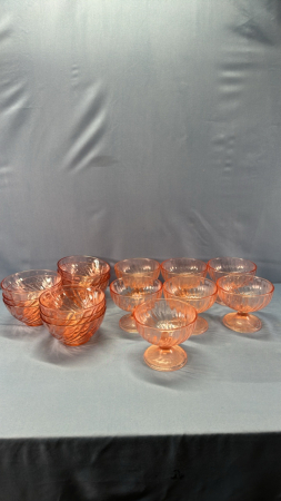 Pink Glass Lot