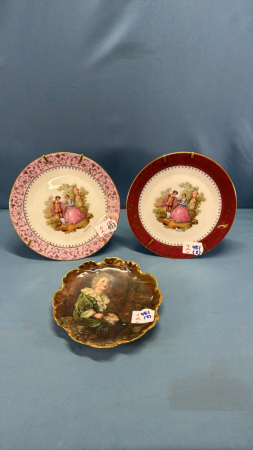 (3) Limoges Plates