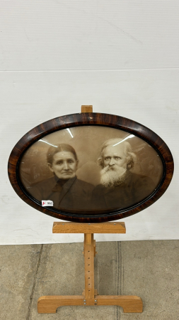 Oval Photograph with Convex Glass