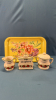 Cream & Sugar & Matching Napkin Holder Set
