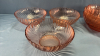 Large Lot of Pink Glassware - 12