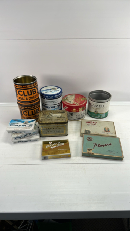 Quantity of Cigarette & Tobacco Tins