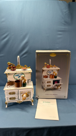 Cooking for Christmas Cookstove Ornament