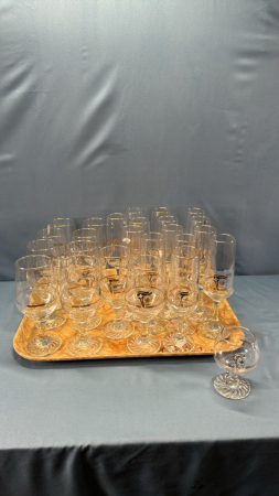 Approx. 25 Olympic Torch Glasses