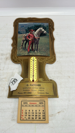 1972 Calendar from O.Fletcher Listowel