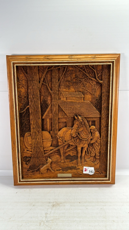 "Maple Syrup Season" Carved Picture