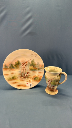 Royal Bayreuth 6" Pitcher & Matching 10" Plate
