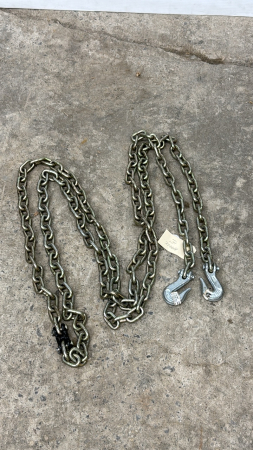 Approx. 15ft Chain with 2 Grab Hooks & Splice