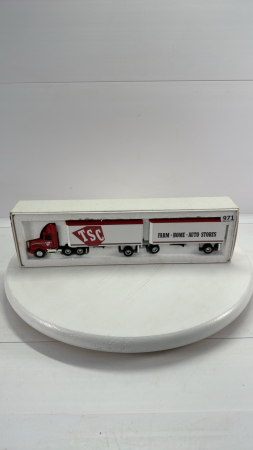 TSC White GMC Semi with Pup